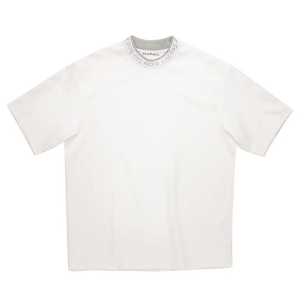ACNE Studios Navid Logo Jacquard Optic White T-Shirt XL Free Shipping